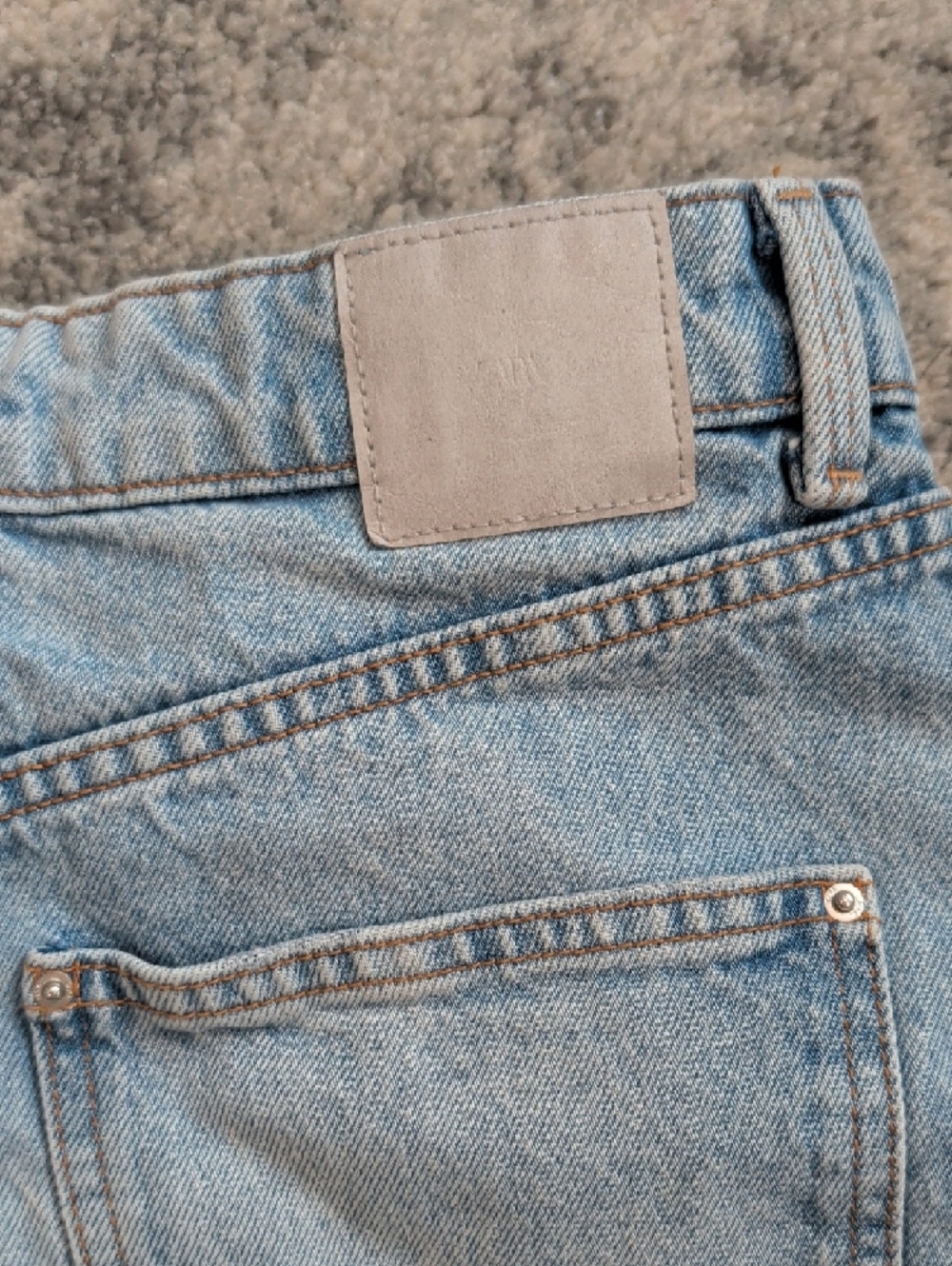 Zara Light Blue Denim Jean Shorts - Picture 5 of 5